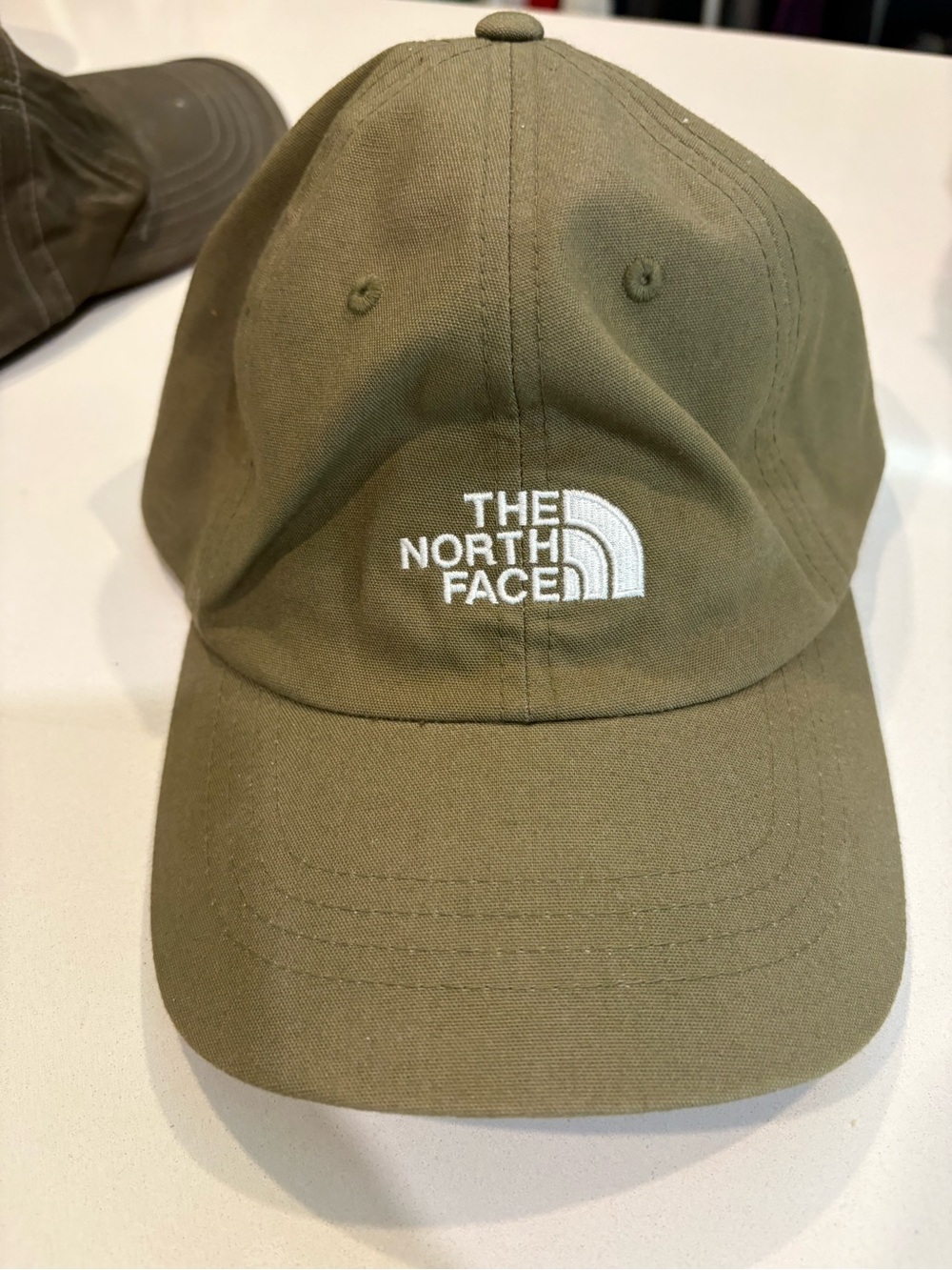 The North Face Olive Green Logo Baseball Cap